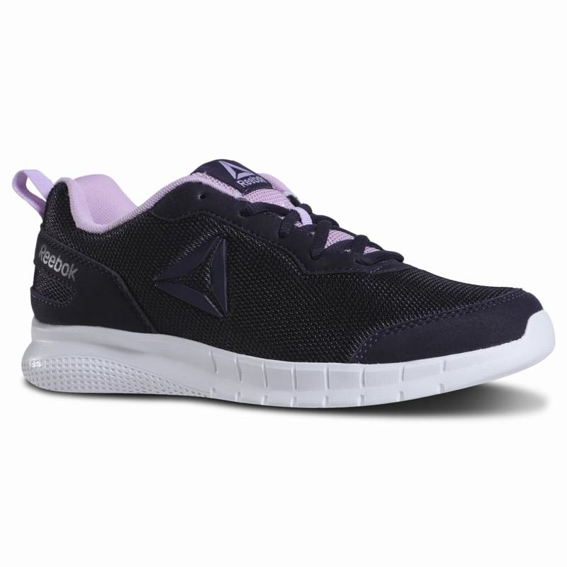 Tenisi Reebok Ad Swiftway Run Dama Negrii/Violet Romania KO5935BQ